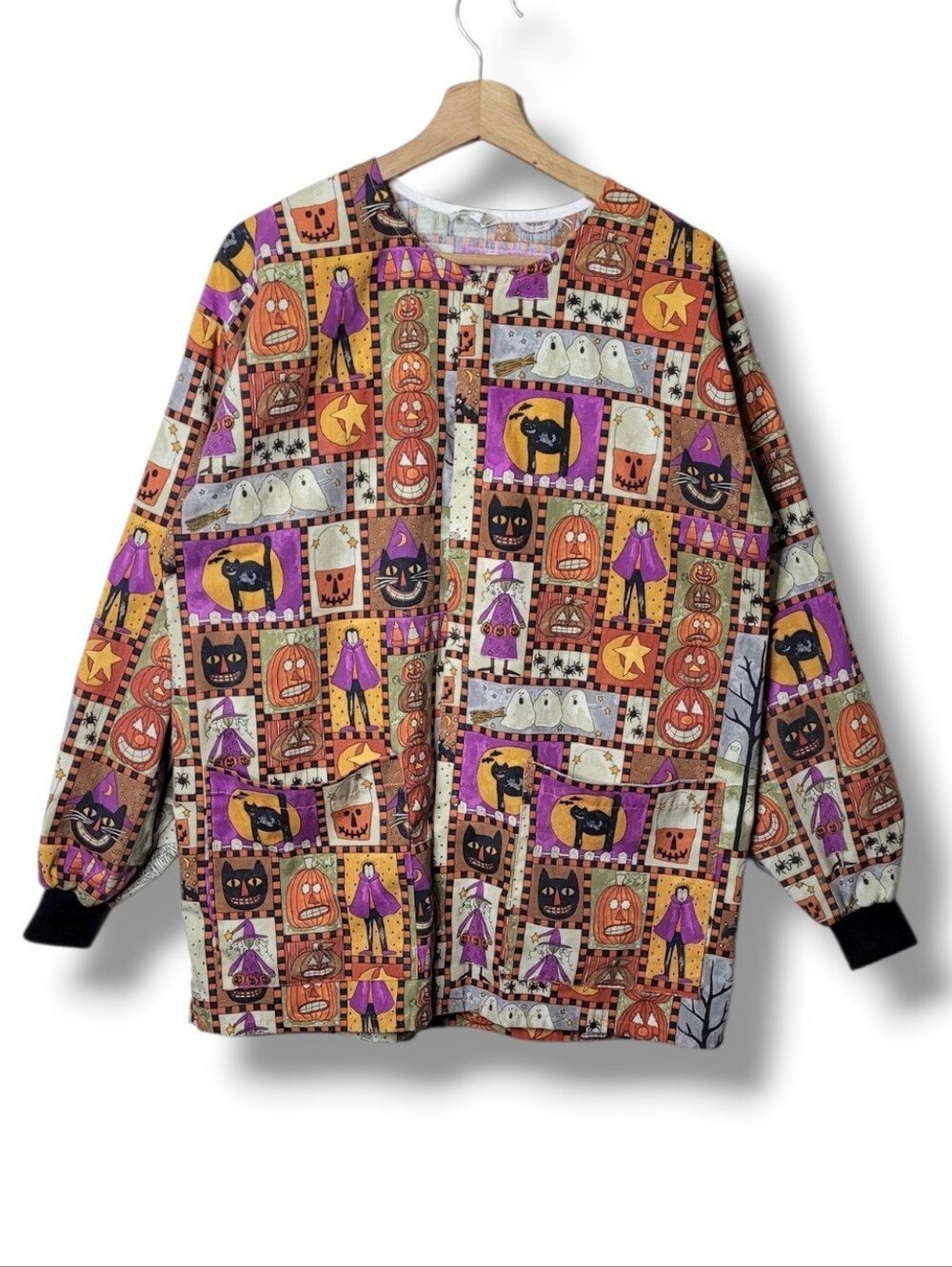 Tafford Halloween Scrub Jacket